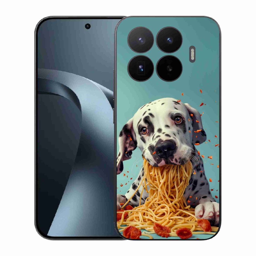 Gelový kryt mmCase na Xiaomi 17T - dalmatin a špagety