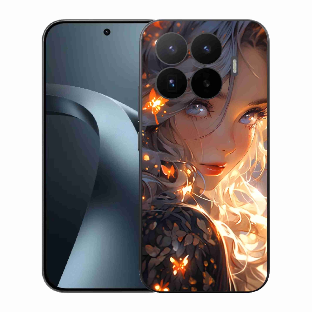 Gelový kryt mmCase na Xiaomi 17T - dívka a motýli