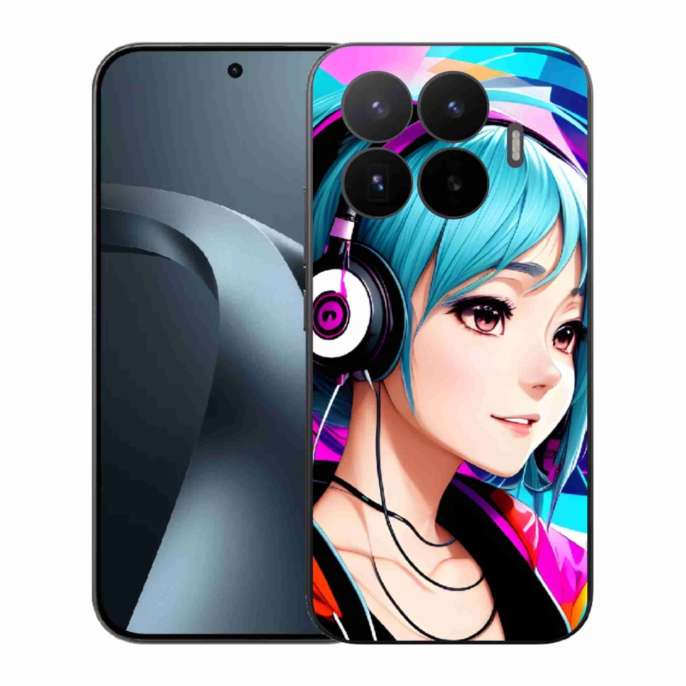 Gelový kryt mmCase na Xiaomi 17T - dívka se sluchátky