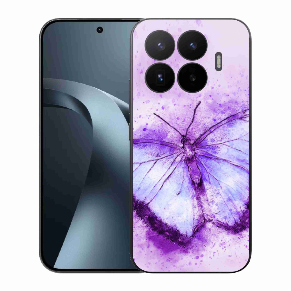 Gelový kryt mmCase na Xiaomi 17T - fialový motýl