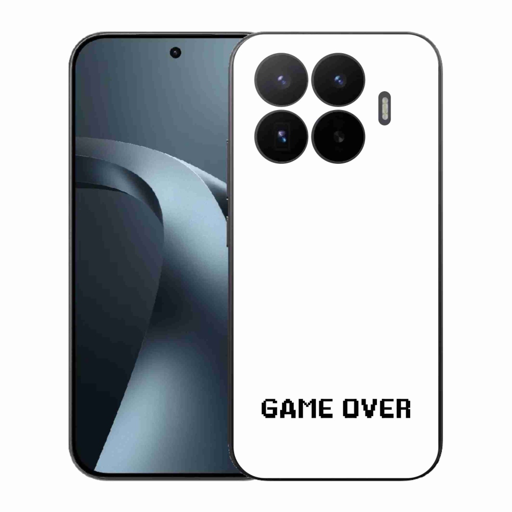 Gelový kryt mmCase na Xiaomi 17T - game over bílé pozadí