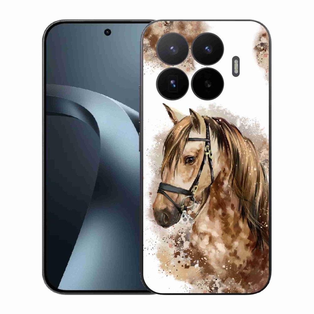 Gelový kryt mmCase na Xiaomi 17T - hnědý kreslený kůň