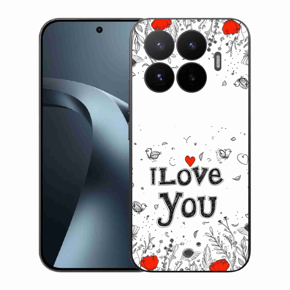Gelový kryt mmCase na Xiaomi 17T - I love you bílé pozadí