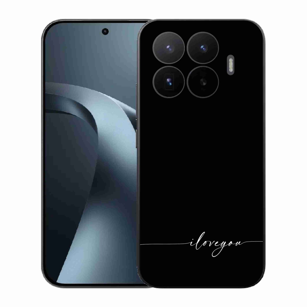 Gelový kryt mmCase na Xiaomi 17T - I love you černé pozadí