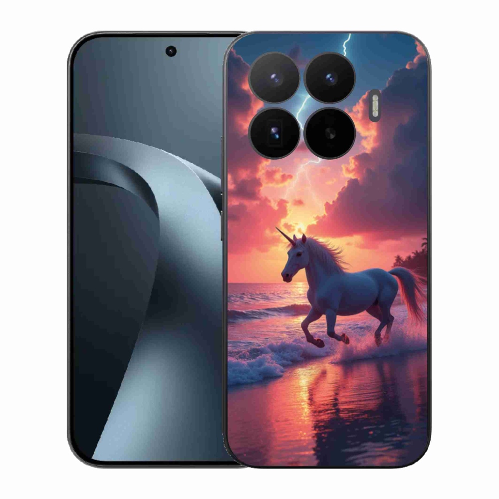 Gelový kryt mmCase na Xiaomi 17T - jednorožec na pláži