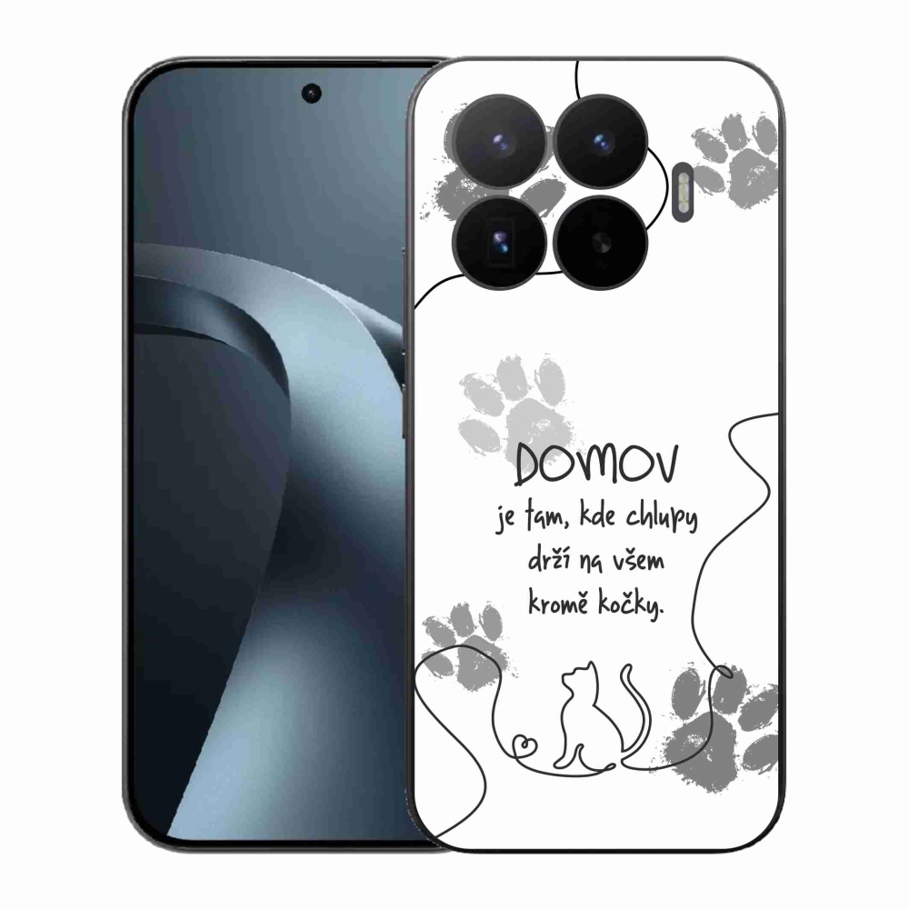 Gelový kryt mmCase na Xiaomi 17T - kočičí motiv bílé pozadí