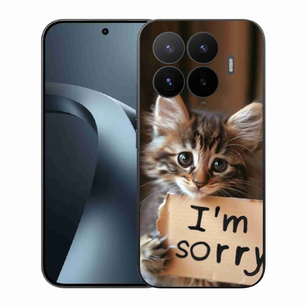 Gelový kryt mmCase na Xiaomi 17T - kočíčí omluva