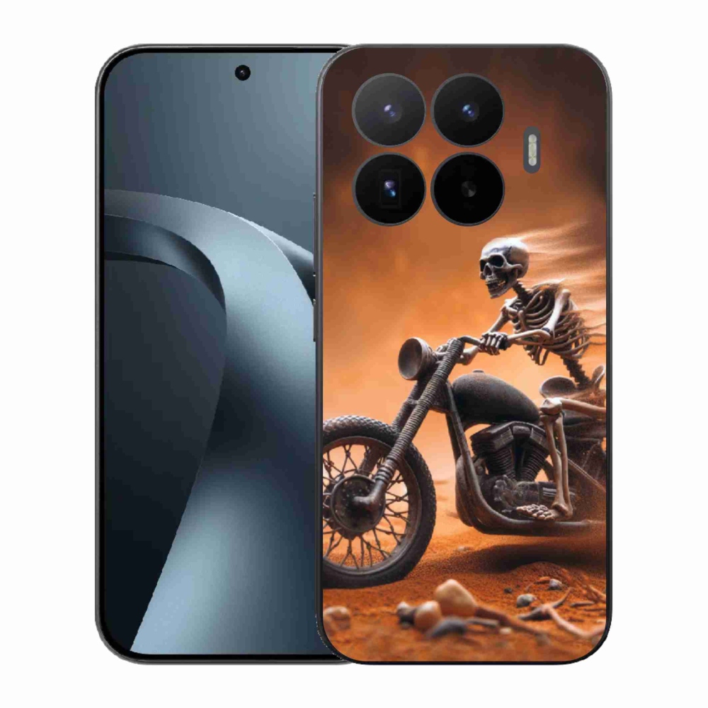 Gelový kryt mmCase na Xiaomi 17T - kostra na motorce