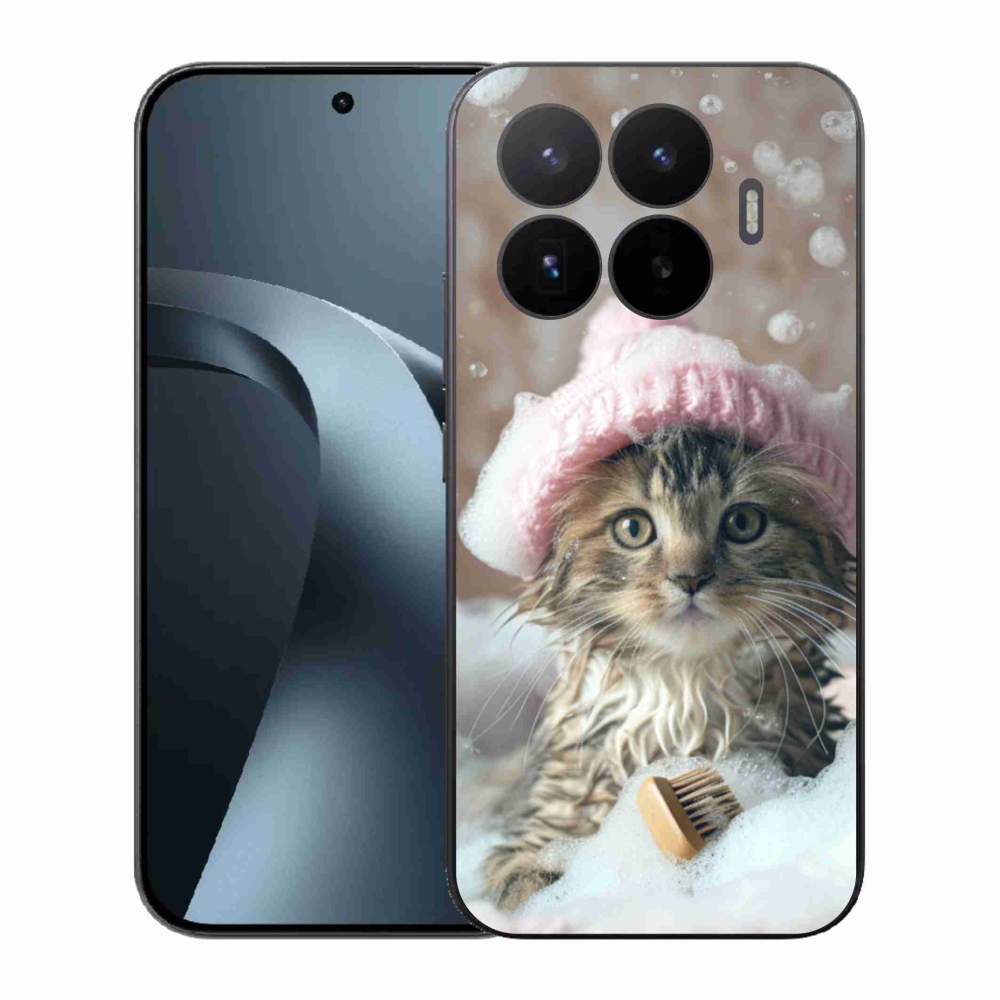 Gelový kryt mmCase na Xiaomi 17T - kotě a koupel