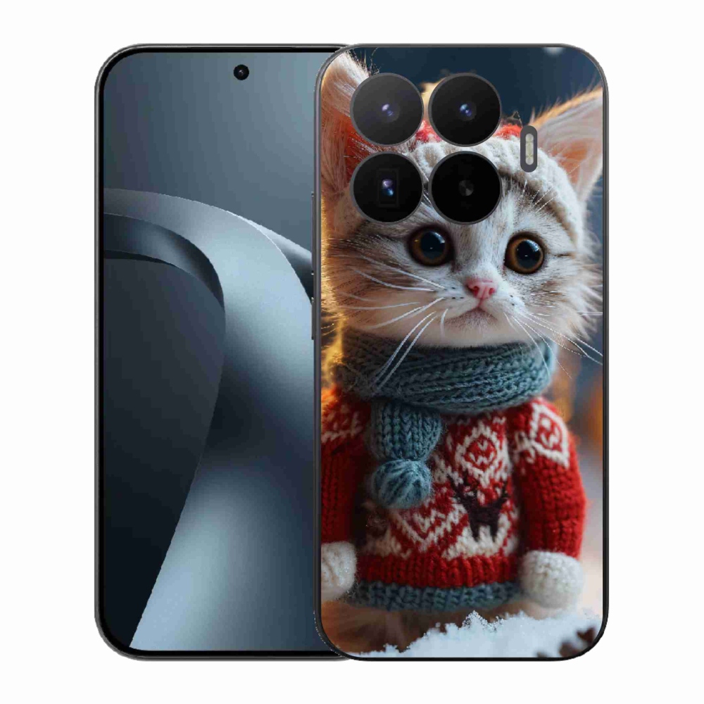 Gelový kryt mmCase na Xiaomi 17T - kotě ve svetru