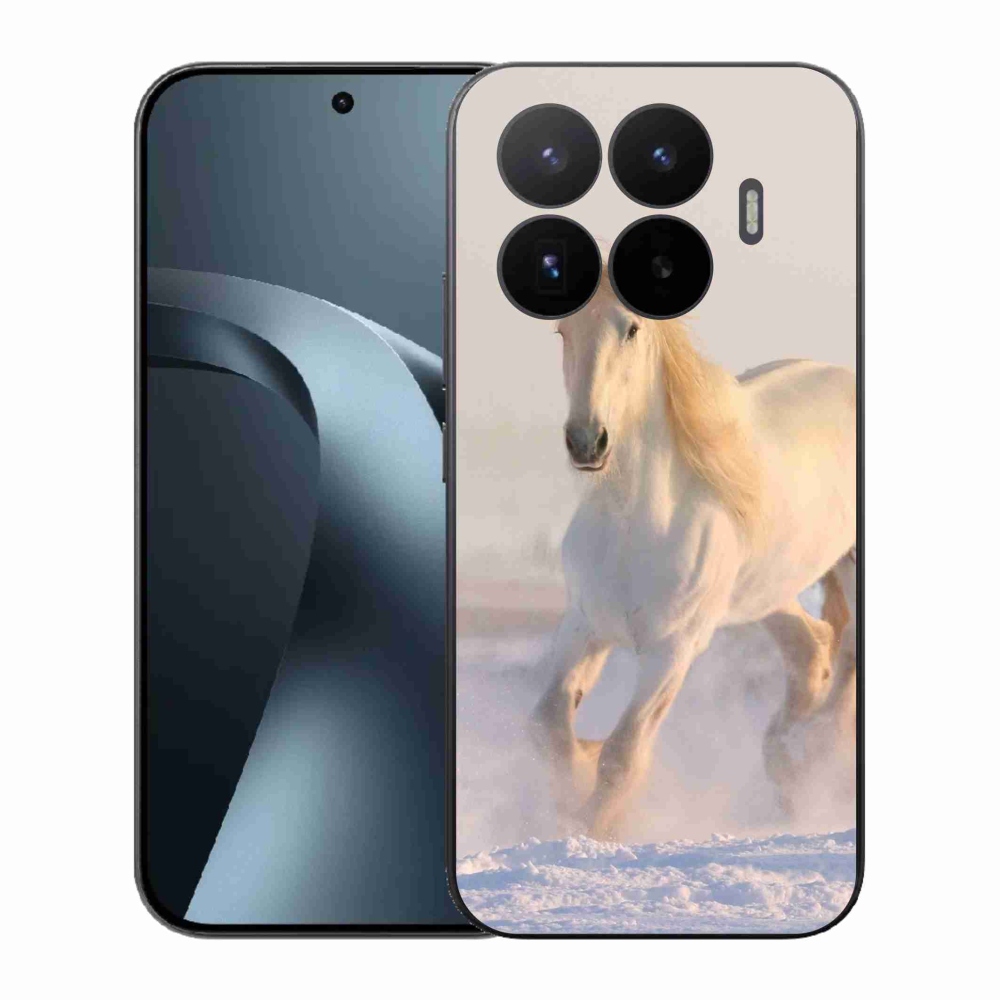 Gelový kryt mmCase na Xiaomi 17T - kůň ve sněhu