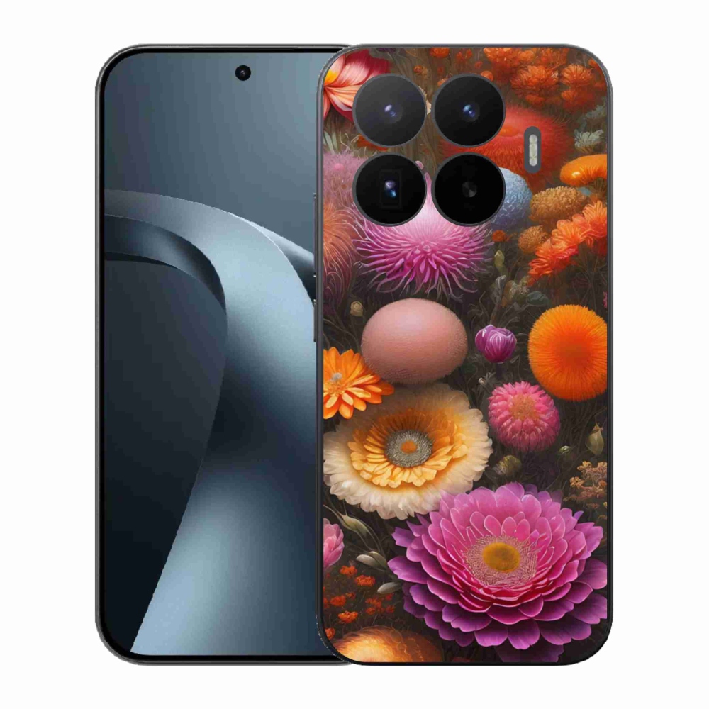 Gelový kryt mmCase na Xiaomi 17T - květinová kompozice