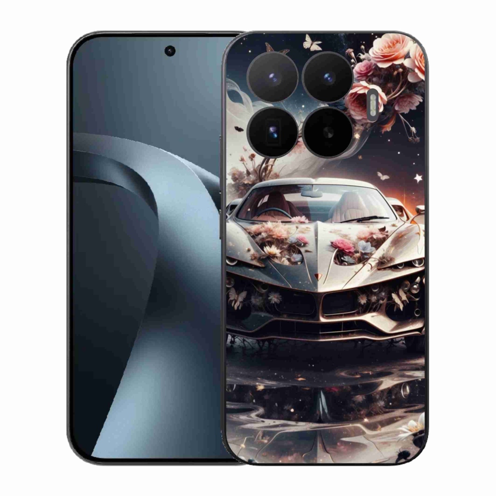 Gelový kryt mmCase na Xiaomi 17T - květinový sportovní vůz