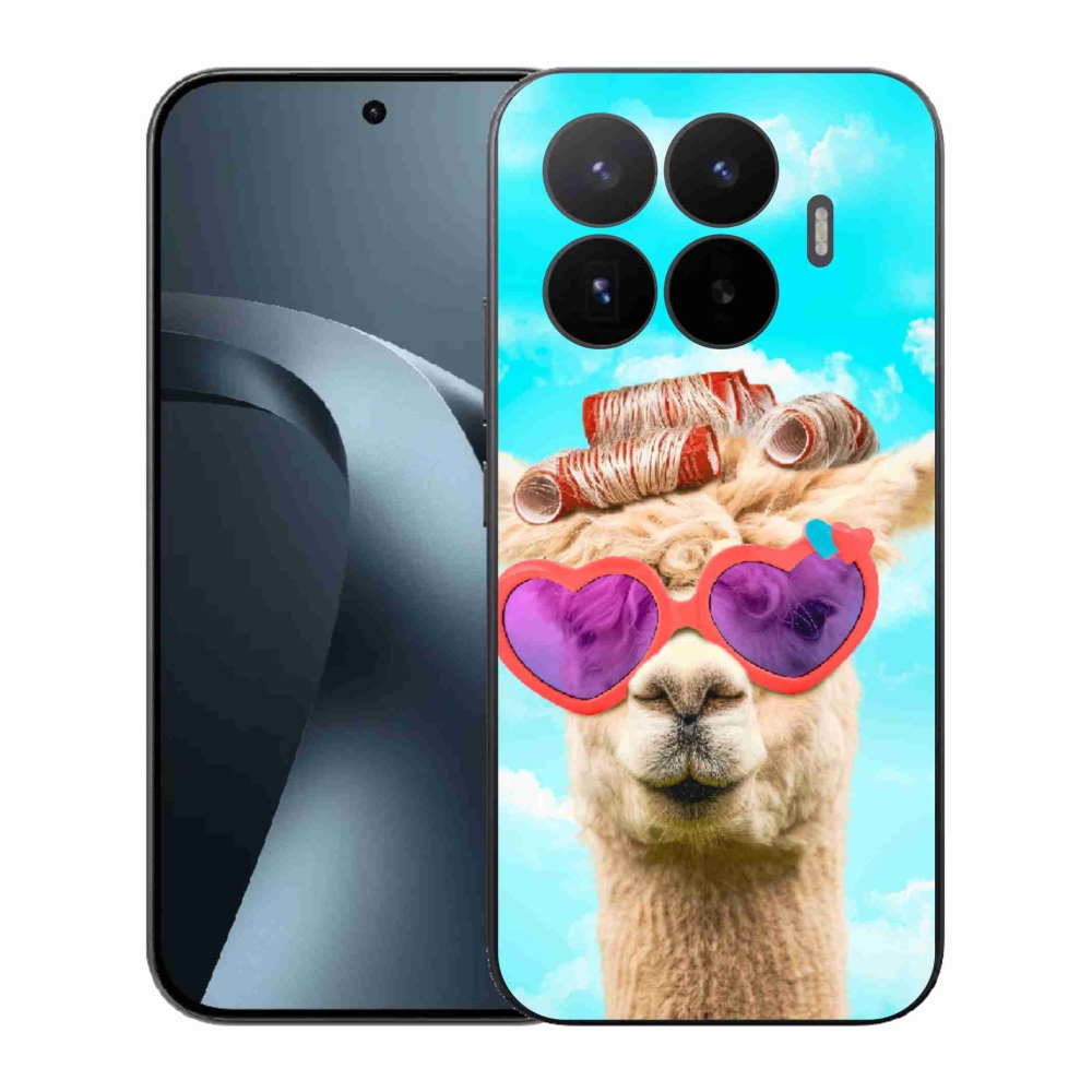 Gelový kryt mmCase na Xiaomi 17T - lama s brýlemi