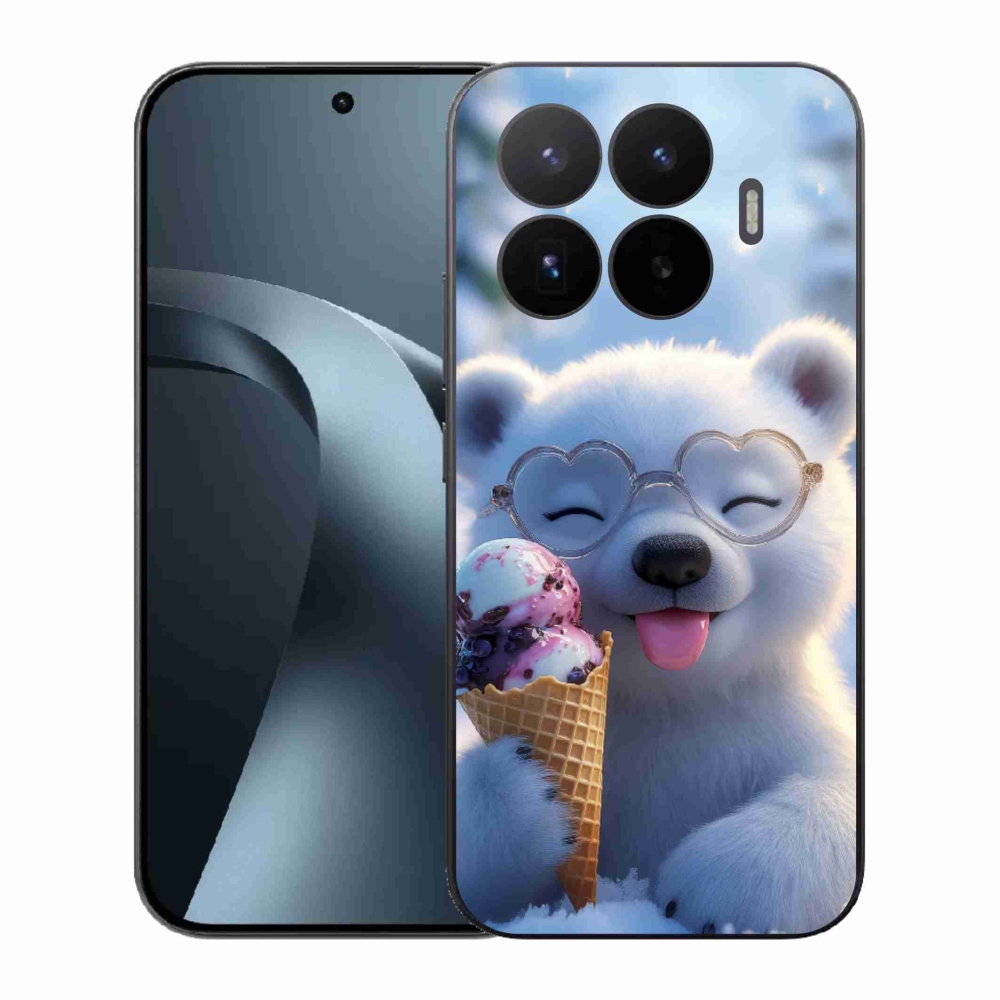 Gelový kryt mmCase na Xiaomi 17T - medvídek se zmrzlinou