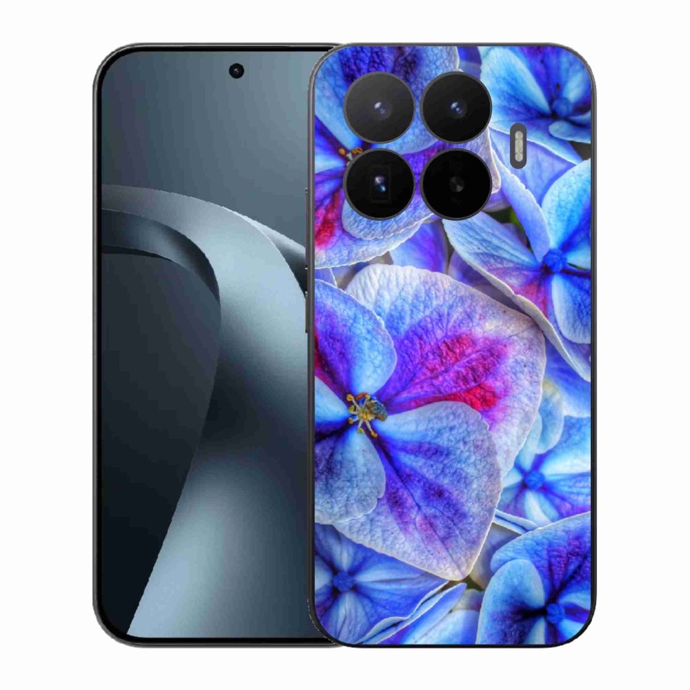 Gelový kryt mmCase na Xiaomi 17T - modré květy 1