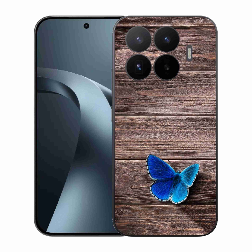 Gelový kryt mmCase na Xiaomi 17T - modrý motýl 1