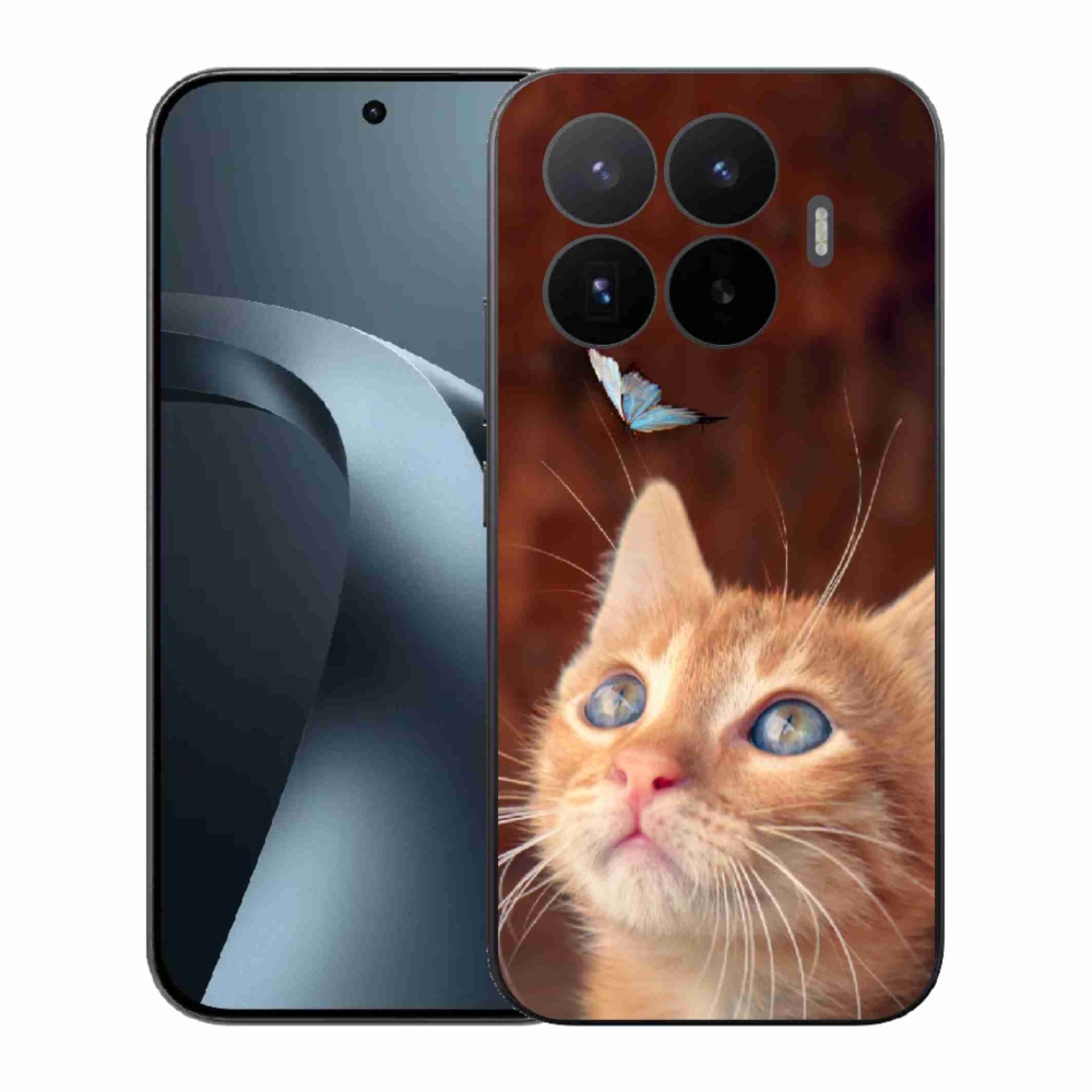 Gelový kryt mmCase na Xiaomi 17T - motýl a kotě