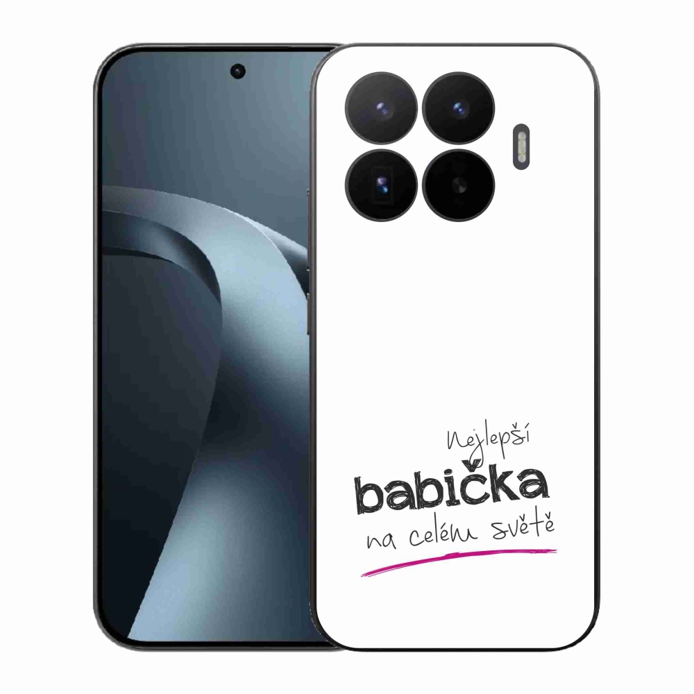 Gelový kryt mmCase na Xiaomi 17T - nejlepší babička 4 bílé pozadí