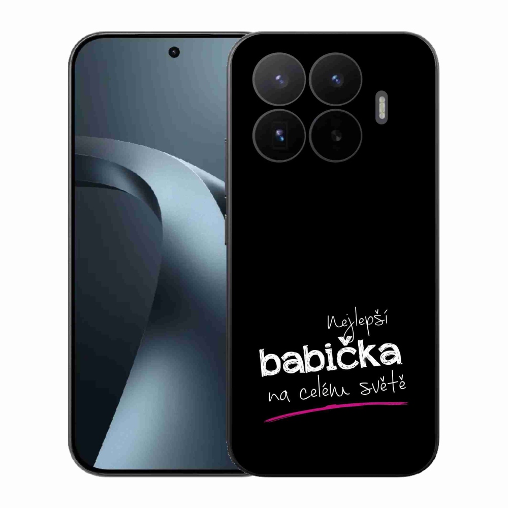 Gelový kryt mmCase na Xiaomi 17T - nejlepší babička 4 černé pozadí