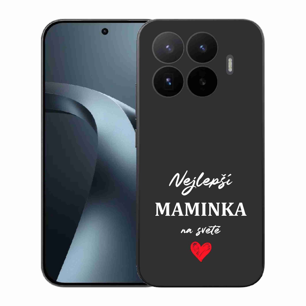 Gelový kryt mmCase na Xiaomi 17T - nejlepší maminka 1 černé pozadí