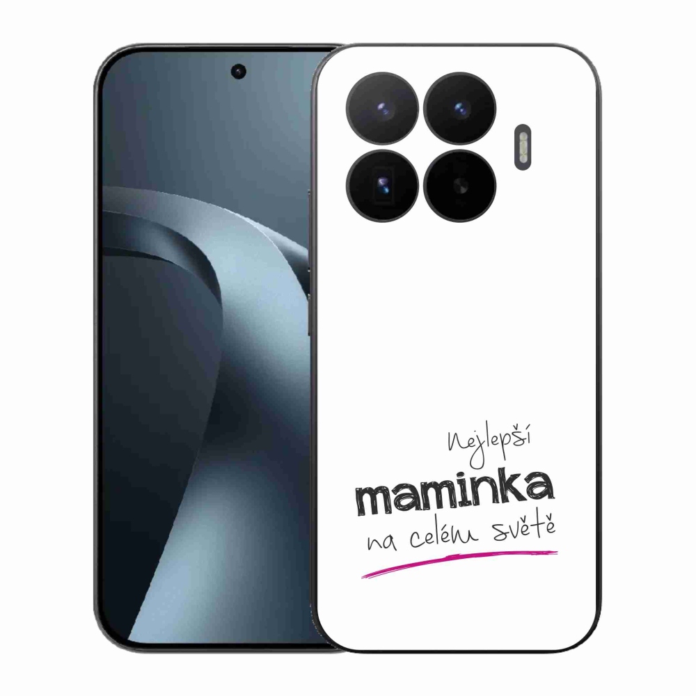 Gelový kryt mmCase na Xiaomi 17T - nejlepší maminka 4 bílé pozadí