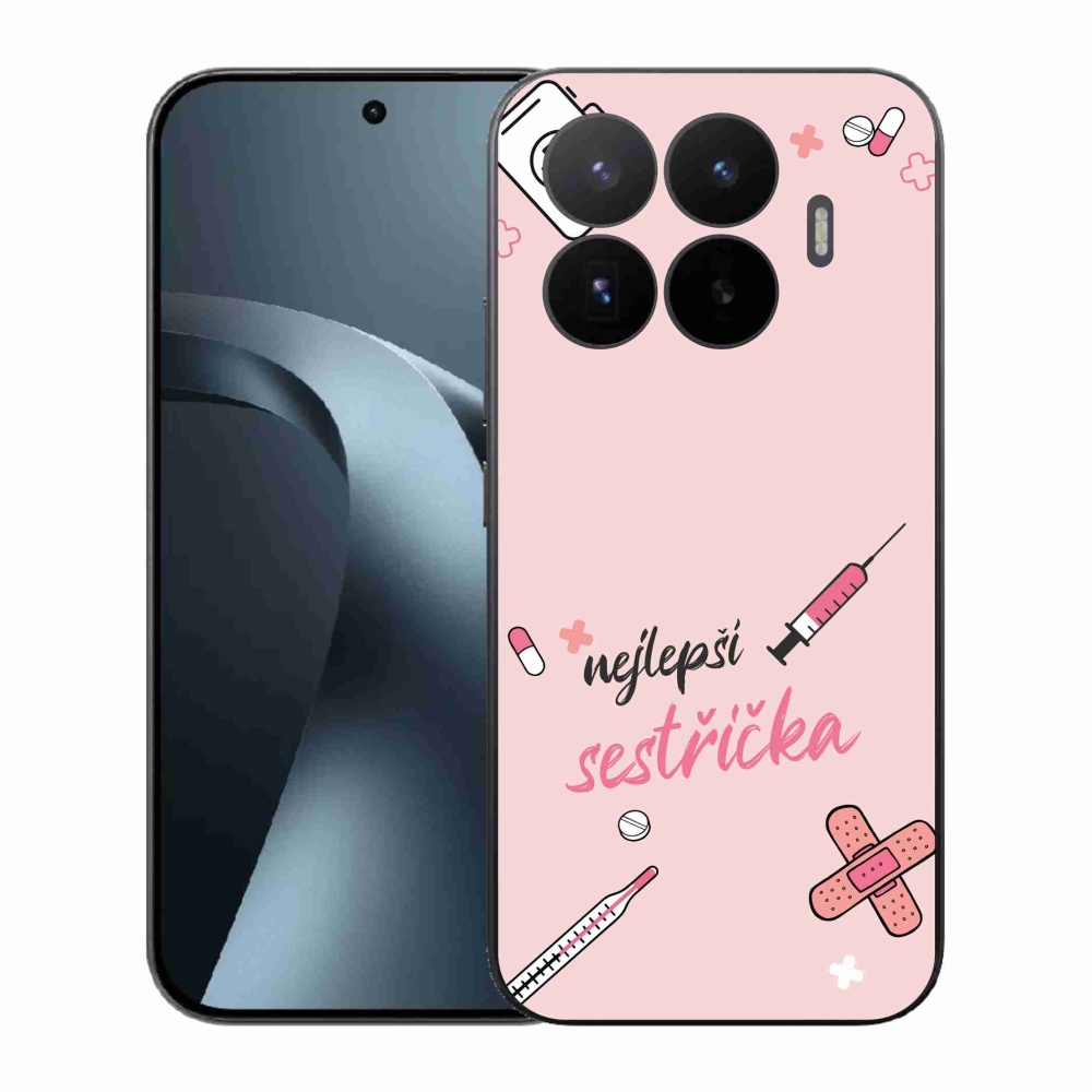 Gelový kryt mmCase na Xiaomi 17T - nejlepší sestřička růžové pozadí