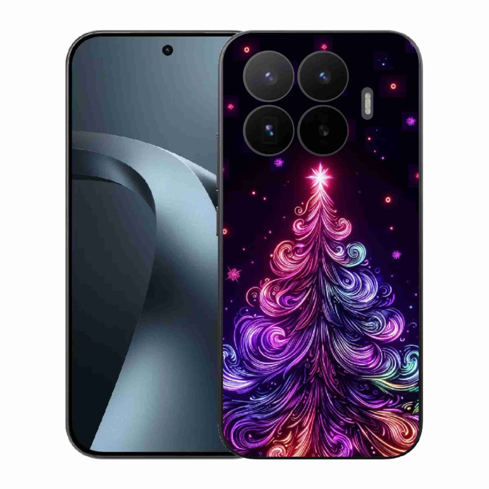 Gelový kryt mmCase na Xiaomi 17T - neonový vánoční stromek 1