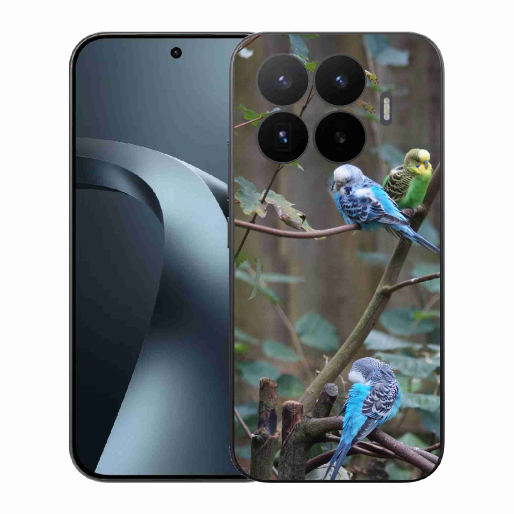 Gelový kryt mmCase na Xiaomi 17T - papoušci na větvi