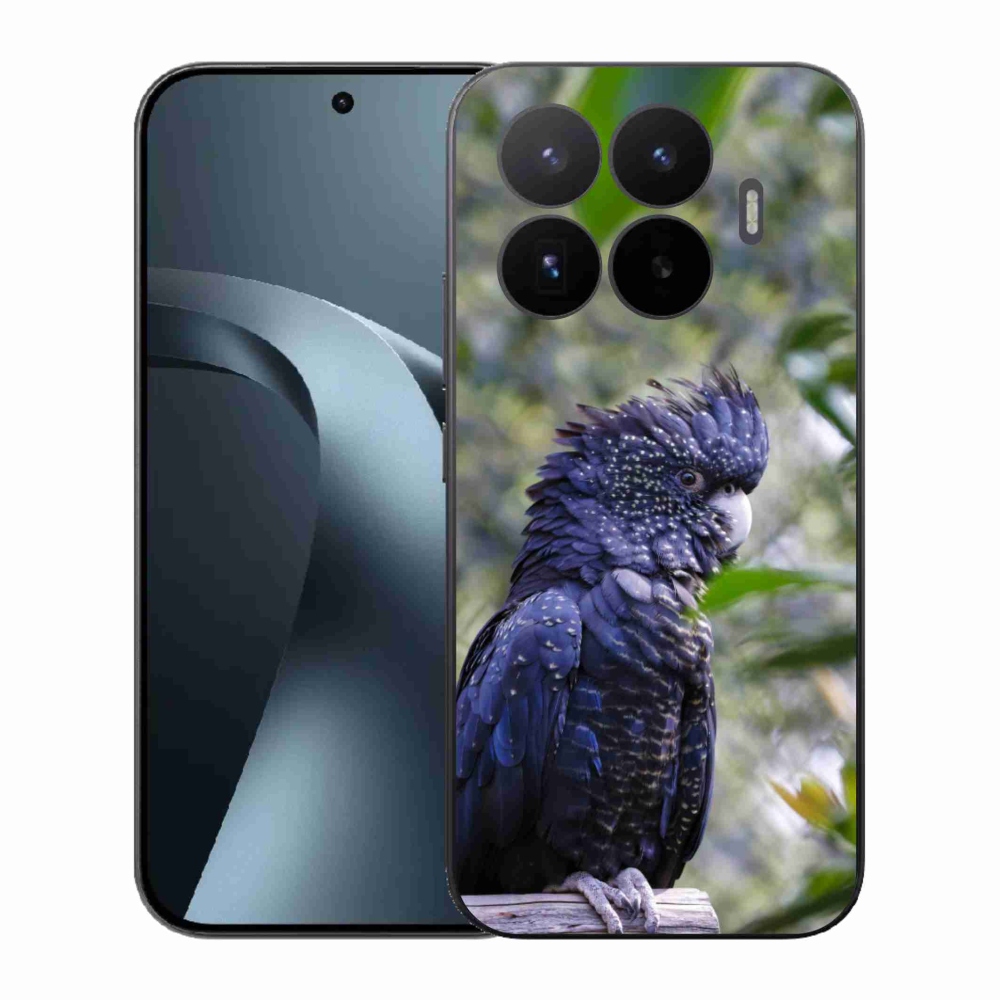 Gelový kryt mmCase na Xiaomi 17T - papoušek kakadu černý