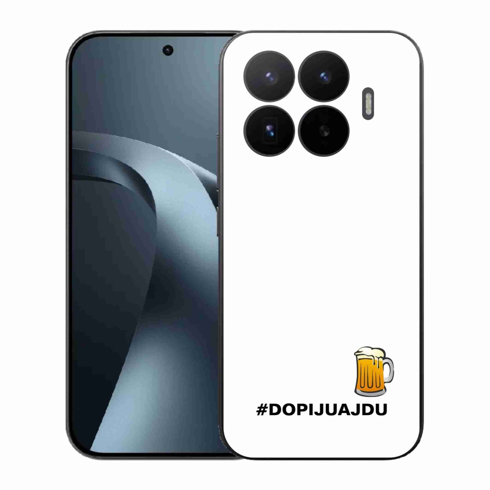 Gelový kryt mmCase na Xiaomi 17T - pivní motiv 1 bílé pozadí