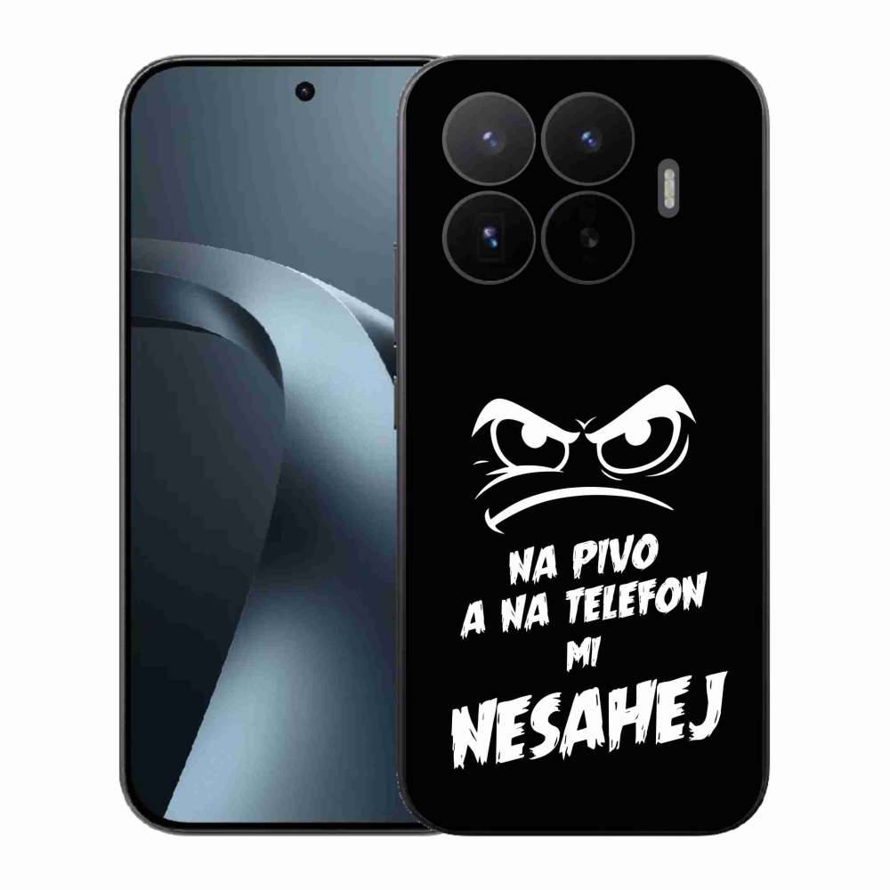 Gelový kryt mmCase na Xiaomi 17T - pivní motiv 2 černé pozadí