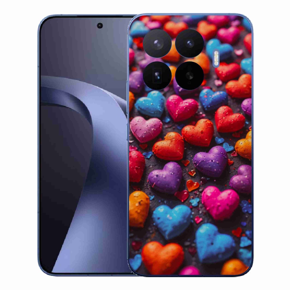 Gelový kryt mmCase na Xiaomi 17T Pro - barevná srdce