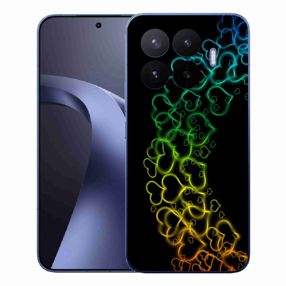 Gelový kryt mmCase na Xiaomi 17T Pro - barevná srdíčka