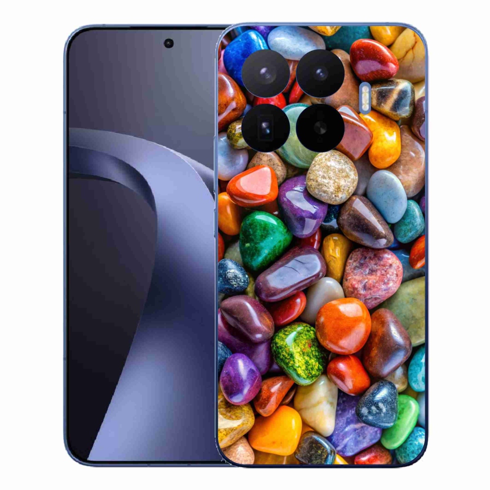 Gelový kryt mmCase na Xiaomi 17T Pro - barevné kamínky
