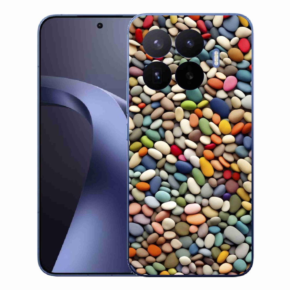 Gelový kryt mmCase na Xiaomi 17T Pro - barevné kamínky 2