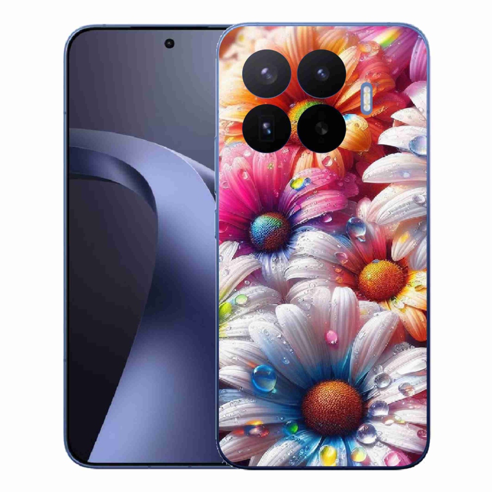 Gelový kryt mmCase na Xiaomi 17T Pro - barevné kopretiny