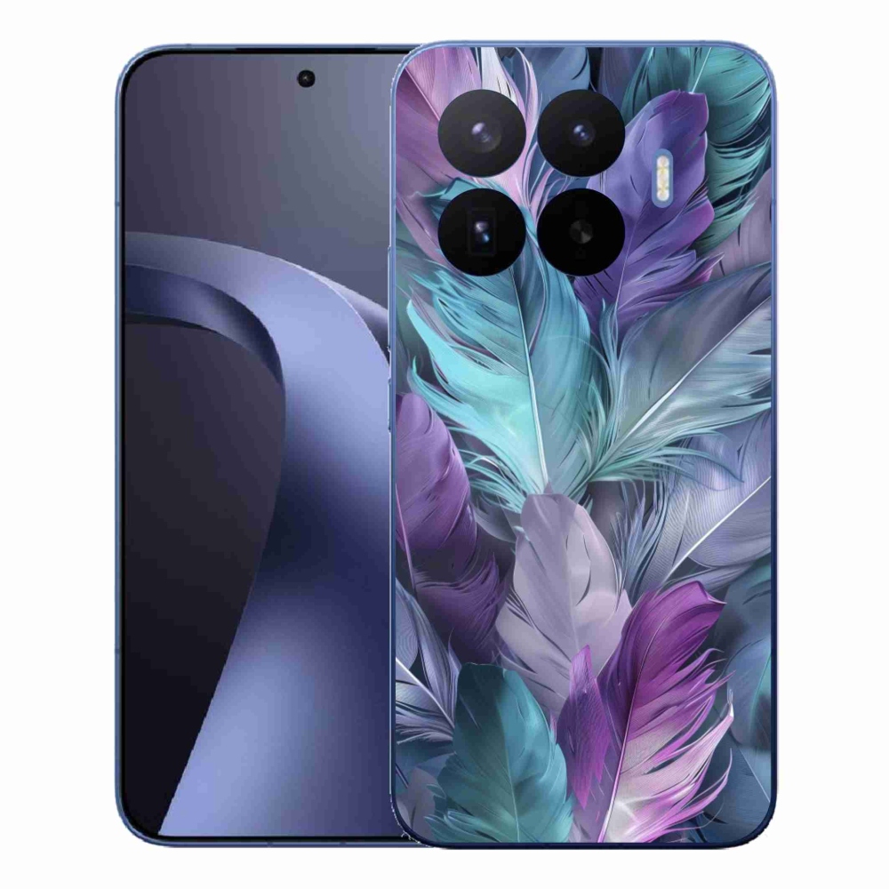 Gelový kryt mmCase na Xiaomi 17T Pro - barevné peří 2