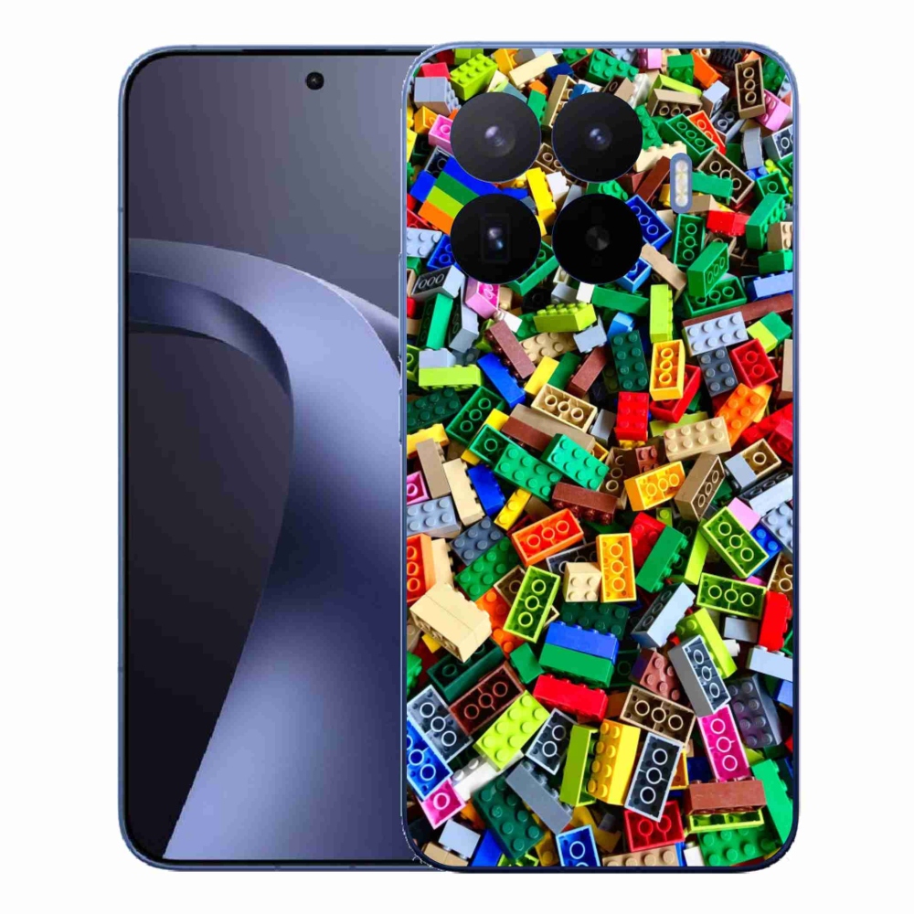 Gelový kryt mmCase na Xiaomi 17T Pro - barevné stavební kostky