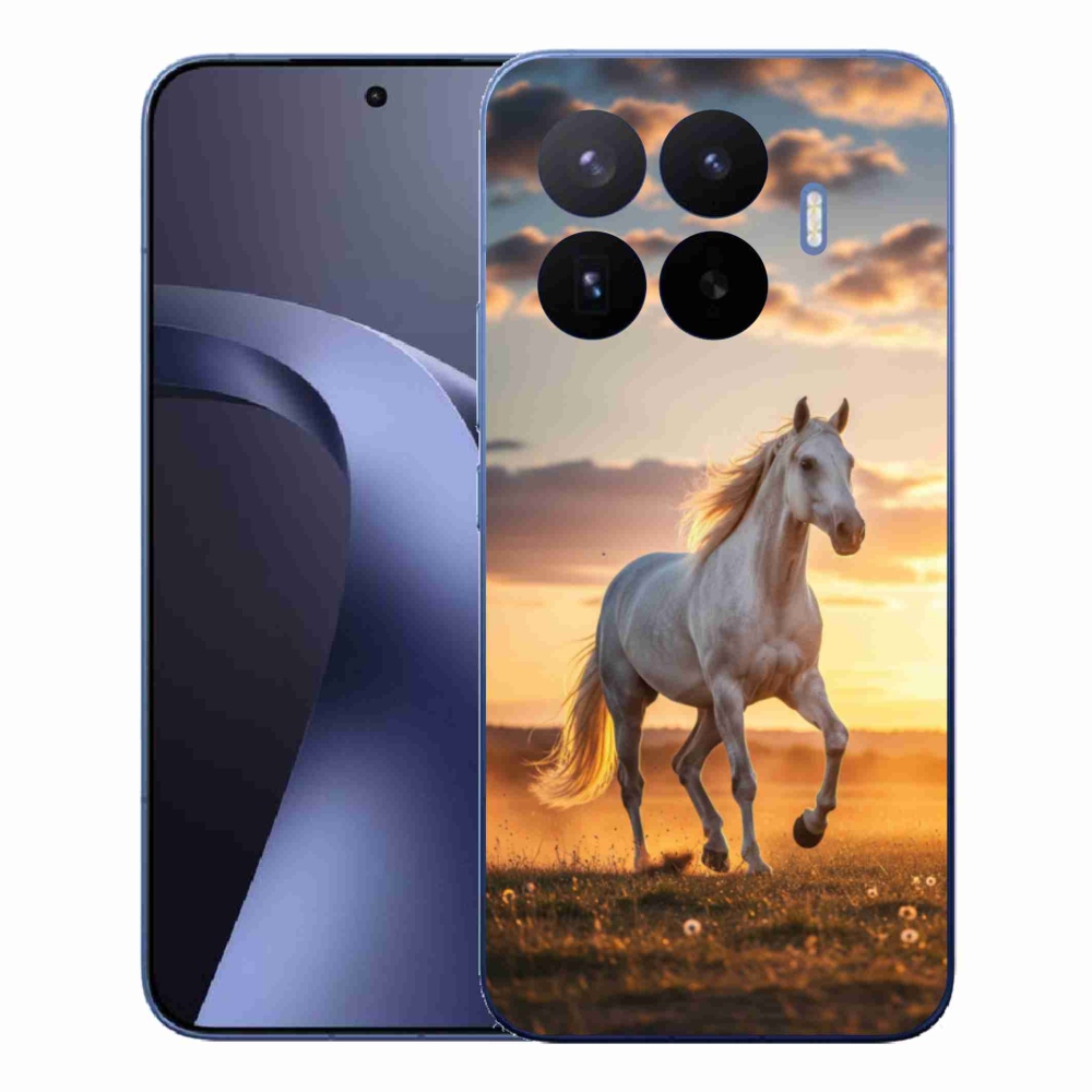 Gelový kryt mmCase na Xiaomi 17T Pro - běžící bílý kůň 2