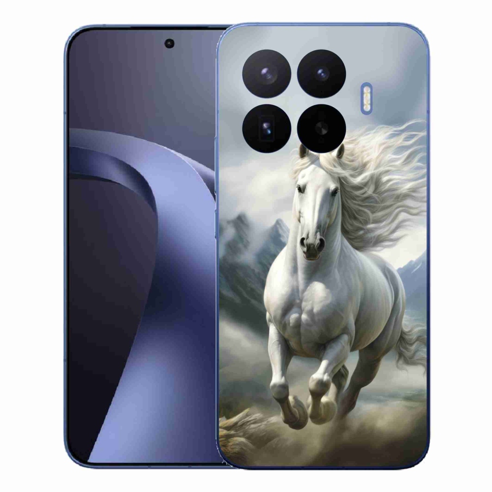 Gelový kryt mmCase na Xiaomi 17T Pro - běžící bílý kůň 3