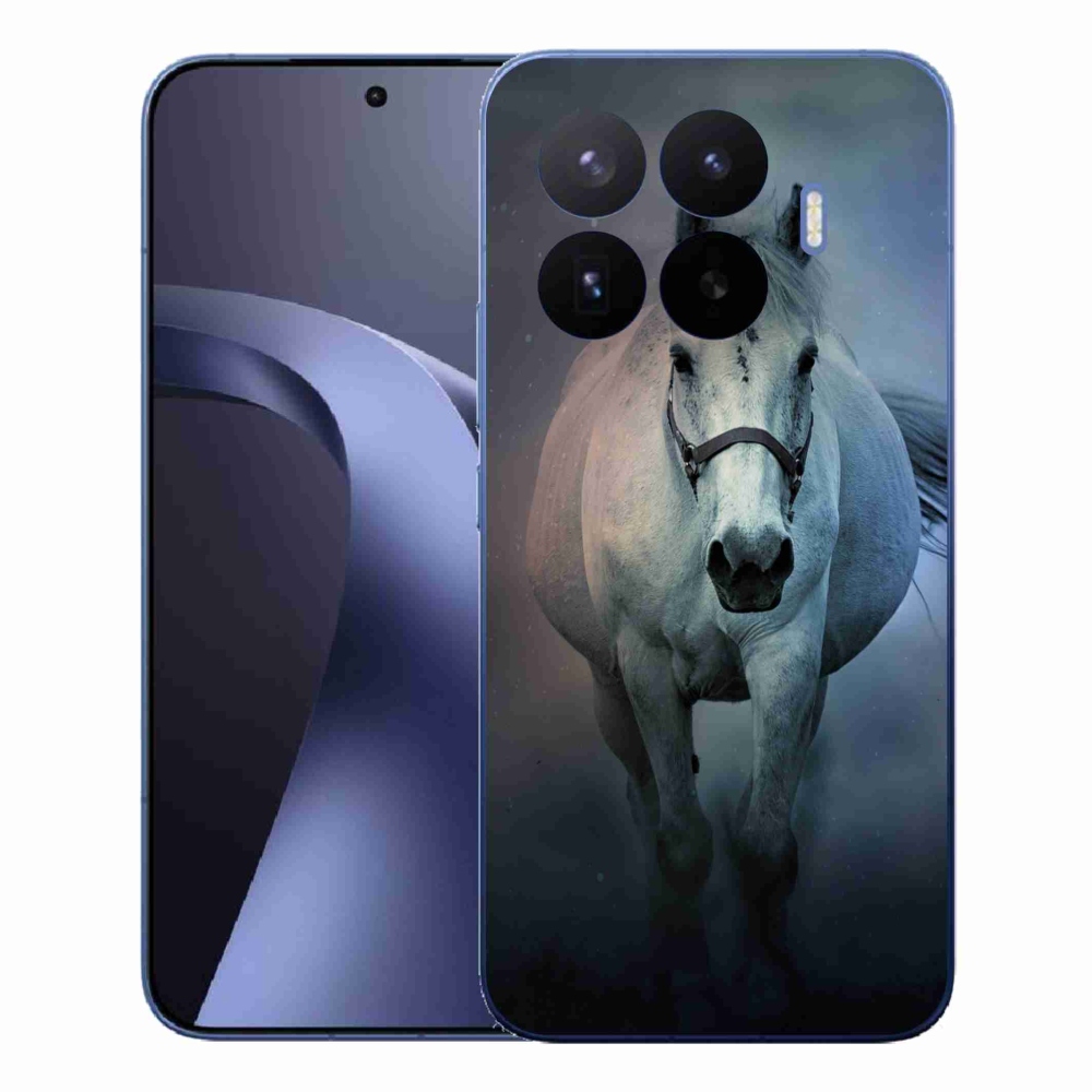 Gelový kryt mmCase na Xiaomi 17T Pro - běžící bílý kůň