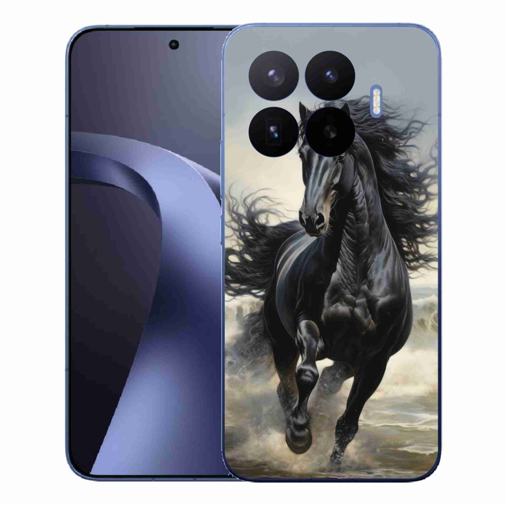 Gelový kryt mmCase na Xiaomi 17T Pro - běžící černý kůň
