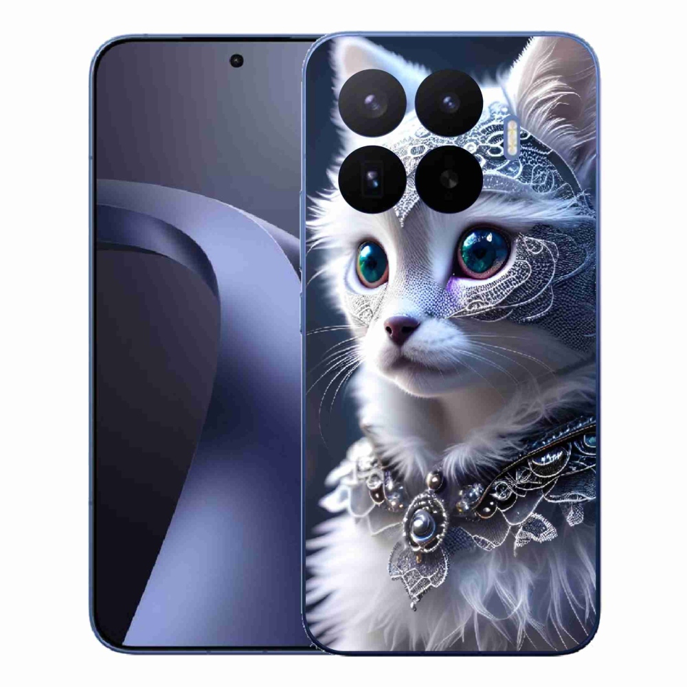 Gelový kryt mmCase na Xiaomi 17T Pro - bílá kočka