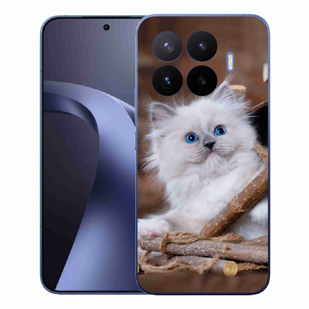 Gelový kryt mmCase na Xiaomi 17T Pro - bílé kotě