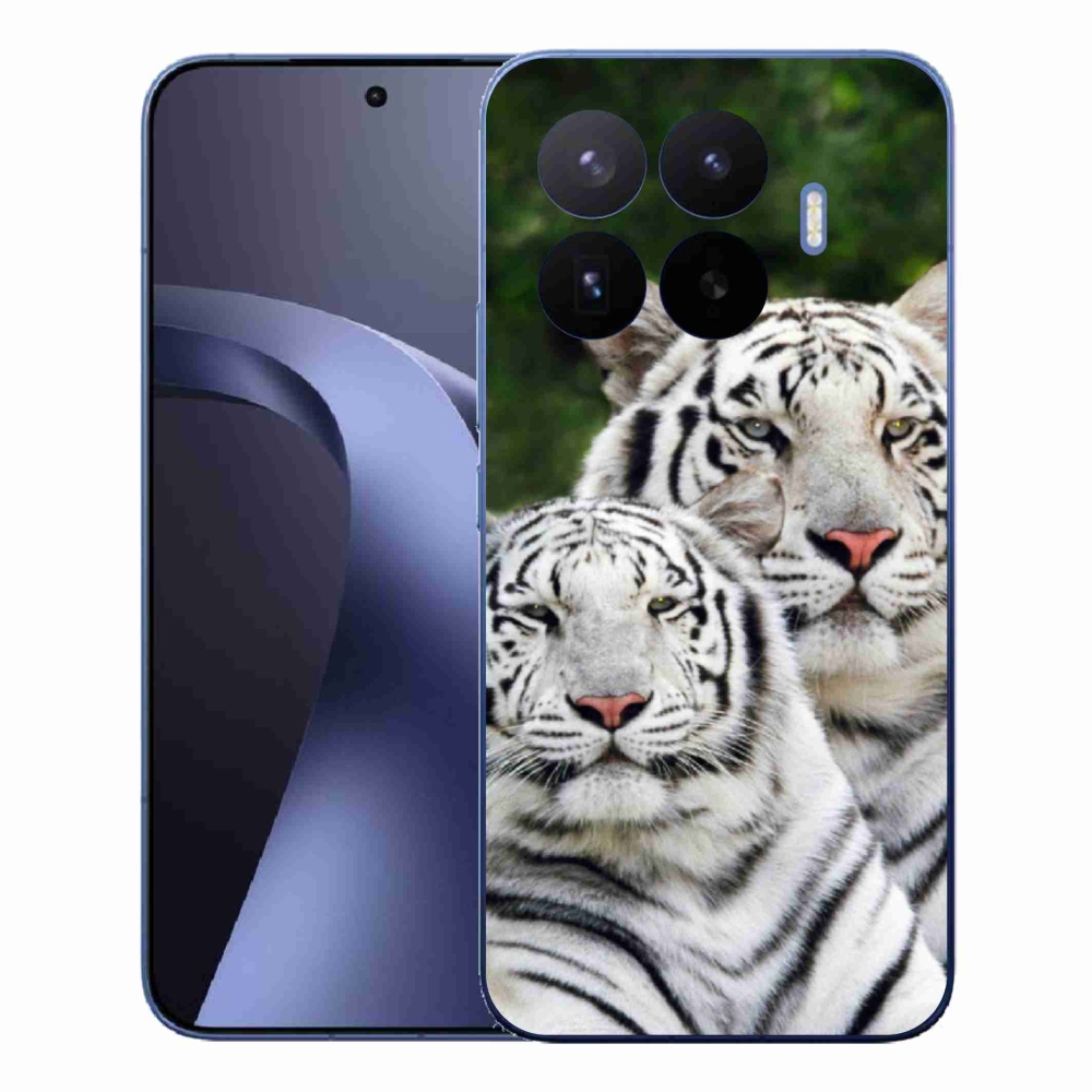 Gelový kryt mmCase na Xiaomi 17T Pro - bílí tygři