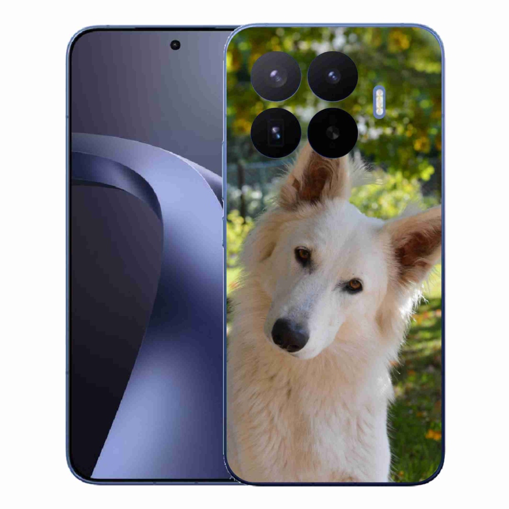 Gelový kryt mmCase na Xiaomi 17T Pro - bílý švýcarský ovčák 1