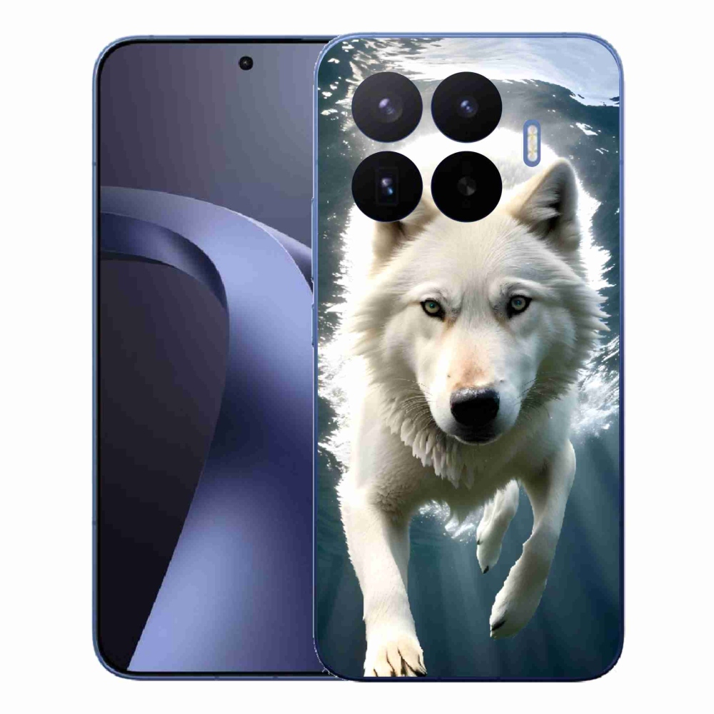 Gelový kryt mmCase na Xiaomi 17T Pro - bílý vlk