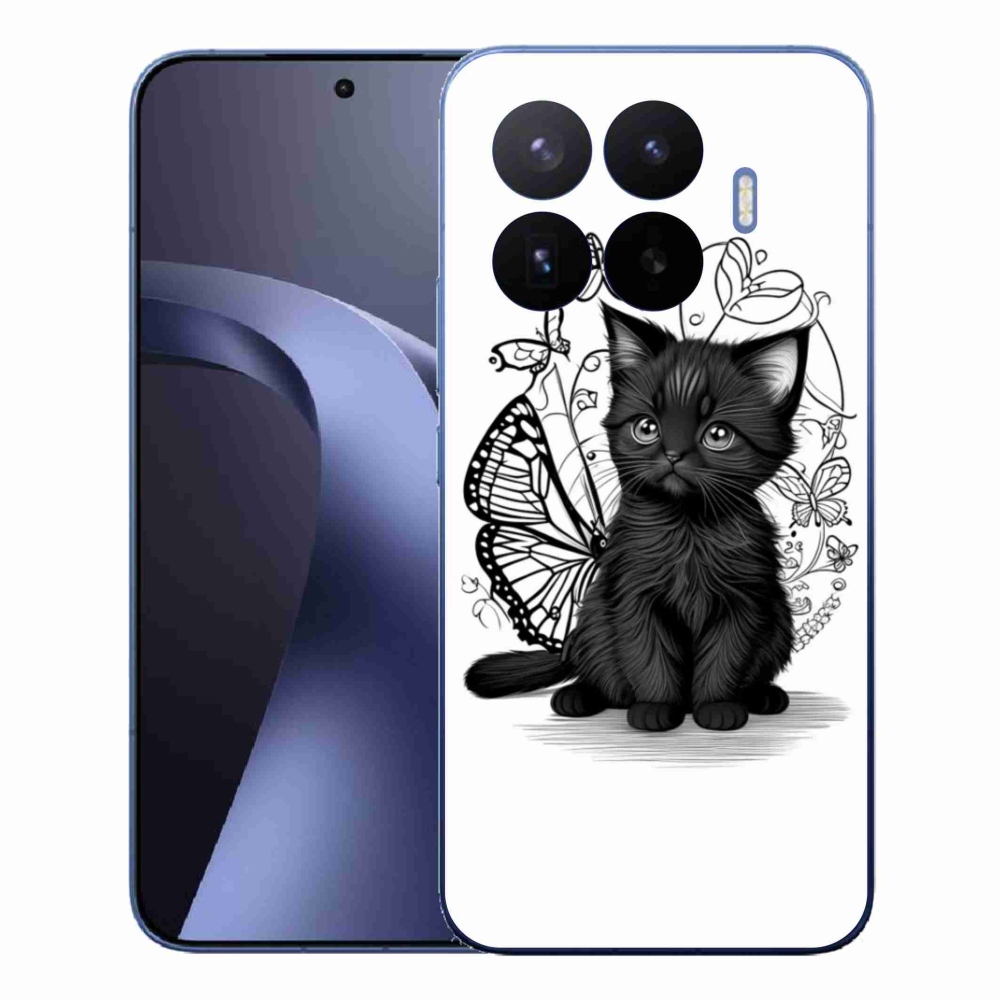 Gelový kryt mmCase na Xiaomi 17T Pro - černé kotě