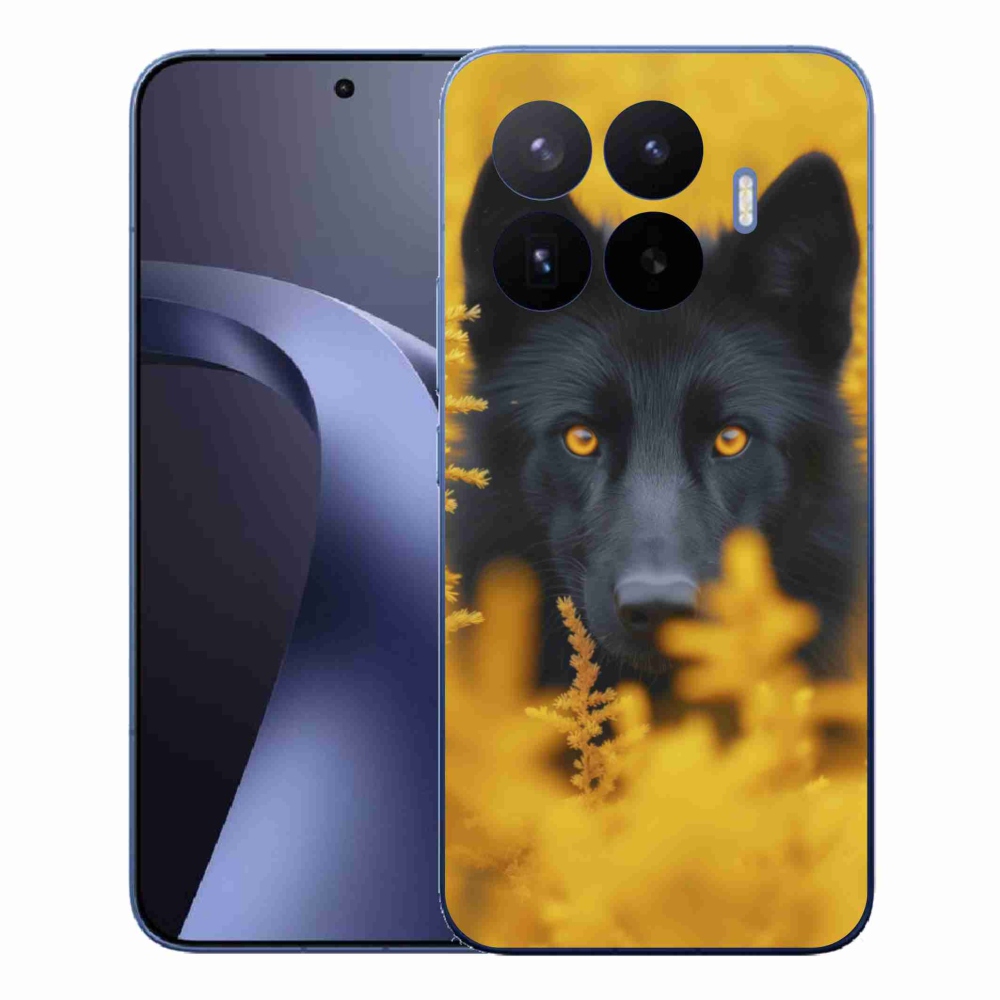 Gelový kryt mmCase na Xiaomi 17T Pro - černý vlk 2